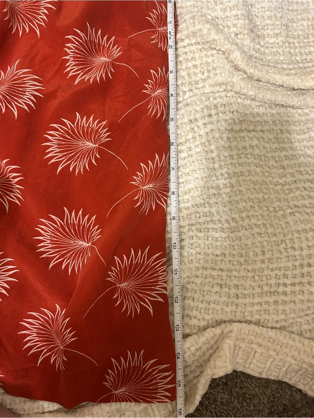 Madewell Red Floral-Print Scoop Tank Top